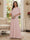 A-Line/Princess Scoop Half Sleeves Floor-Length Mother of the Bride Dresses with Beading