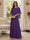 A-Line/Princess Scoop Half Sleeves Floor-Length Mother of the Bride Dresses with Beading