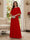 A-Line/Princess Scoop Half Sleeves Floor-Length Mother of the Bride Dresses with Beading