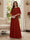 A-Line/Princess Scoop Half Sleeves Floor-Length Mother of the Bride Dresses with Beading