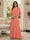 A-Line/Princess Scoop Half Sleeves Floor-Length Mother of the Bride Dresses with Beading