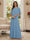 A-Line/Princess Scoop Half Sleeves Floor-Length Mother of the Bride Dresses with Beading