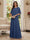 A-Line/Princess Scoop Half Sleeves Floor-Length Mother of the Bride Dresses with Beading