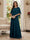 A-Line/Princess Scoop Half Sleeves Floor-Length Mother of the Bride Dresses with Beading