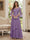 A-Line/Princess V-Neck 3/4 Sleeves Floor-Length Mother of the Bride Dresses with Lace & Applique