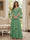 A-Line/Princess V-Neck 3/4 Sleeves Floor-Length Mother of the Bride Dresses with Lace & Applique