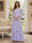 A-Line/Princess V-Neck 3/4 Sleeves Floor-Length Mother of the Bride Dresses with Lace & Applique