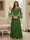 A-Line/Princess V-Neck 3/4 Sleeves Floor-Length Mother of the Bride Dresses with Lace & Applique
