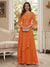 A-Line/Princess V-Neck 3/4 Sleeves Floor-Length Mother of the Bride Dresses with Lace & Applique