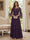 A-Line/Princess V-Neck 3/4 Sleeves Floor-Length Mother of the Bride Dresses with Lace & Applique