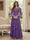 A-Line/Princess V-Neck 3/4 Sleeves Floor-Length Mother of the Bride Dresses with Lace & Applique