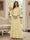 A-Line/Princess V-Neck 3/4 Sleeves Floor-Length Mother of the Bride Dresses with Lace & Applique
