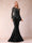 Sheath/Column Scoop Long Sleeves Floor-Length Mother of the Bride Dresses with Rhinestone