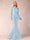 Sheath/Column Scoop Long Sleeves Floor-Length Mother of the Bride Dresses with Rhinestone