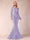 Sheath/Column Scoop Long Sleeves Floor-Length Mother of the Bride Dresses with Rhinestone