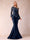 Sheath/Column Scoop Long Sleeves Floor-Length Mother of the Bride Dresses with Rhinestone