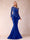 Sheath/Column Scoop Long Sleeves Floor-Length Mother of the Bride Dresses with Rhinestone