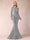 Sheath/Column Scoop Long Sleeves Floor-Length Mother of the Bride Dresses with Rhinestone