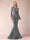 Sheath/Column Scoop Long Sleeves Floor-Length Mother of the Bride Dresses with Rhinestone