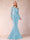 Sheath/Column Scoop Long Sleeves Floor-Length Mother of the Bride Dresses with Rhinestone