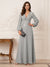 A-Line/Princess V-Neck Long Sleeves Floor-Length Mother of the Bride Dresses with Embroidery