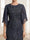 Sheath/Column Scoop Half Sleeves Tea-Length Mother of the Bride Dresses with Lace & Applique