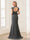 Sheath/Column Scoop Sleeveless Floor-Length Mother of the Bride Dresses with Lace & Applique