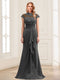 Sheath/Column Scoop Sleeveless Floor-Length Mother of the Bride Dresses with Lace & Applique