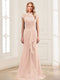 Sheath/Column Scoop Sleeveless Floor-Length Mother of the Bride Dresses with Lace & Applique