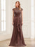 Sheath/Column Scoop Sleeveless Floor-Length Mother of the Bride Dresses with Lace & Applique