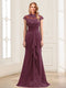 Sheath/Column Scoop Sleeveless Floor-Length Mother of the Bride Dresses with Lace & Applique