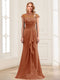 Sheath/Column Scoop Sleeveless Floor-Length Mother of the Bride Dresses with Lace & Applique