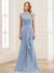 Sheath/Column Scoop Sleeveless Floor-Length Mother of the Bride Dresses with Lace & Applique