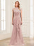 Sheath/Column Scoop Sleeveless Floor-Length Mother of the Bride Dresses with Lace & Applique