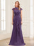 Sheath/Column Scoop Sleeveless Floor-Length Mother of the Bride Dresses with Lace & Applique