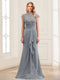 Sheath/Column Scoop Sleeveless Floor-Length Mother of the Bride Dresses with Lace & Applique
