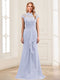 Sheath/Column Scoop Sleeveless Floor-Length Mother of the Bride Dresses with Lace & Applique