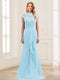 Sheath/Column Scoop Sleeveless Floor-Length Mother of the Bride Dresses with Lace & Applique