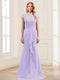 Sheath/Column Scoop Sleeveless Floor-Length Mother of the Bride Dresses with Lace & Applique
