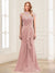 Sheath/Column Scoop Sleeveless Floor-Length Mother of the Bride Dresses with Lace & Applique