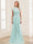 Sheath/Column Scoop Sleeveless Floor-Length Mother of the Bride Dresses with Lace & Applique