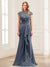 Sheath/Column Scoop Sleeveless Floor-Length Mother of the Bride Dresses with Lace & Applique