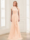 Sheath/Column Scoop Sleeveless Floor-Length Mother of the Bride Dresses with Lace & Applique