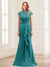 Sheath/Column Scoop Sleeveless Floor-Length Mother of the Bride Dresses with Lace & Applique