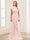 Sheath/Column Scoop Sleeveless Floor-Length Mother of the Bride Dresses with Lace & Applique