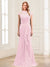 Sheath/Column Scoop Sleeveless Floor-Length Mother of the Bride Dresses with Lace & Applique