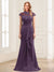 Sheath/Column Scoop Sleeveless Floor-Length Mother of the Bride Dresses with Lace & Applique