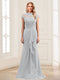Sheath/Column Scoop Sleeveless Floor-Length Mother of the Bride Dresses with Lace & Applique