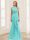 Sheath/Column Scoop Sleeveless Floor-Length Mother of the Bride Dresses with Lace & Applique