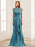 Sheath/Column Scoop Sleeveless Floor-Length Mother of the Bride Dresses with Lace & Applique
